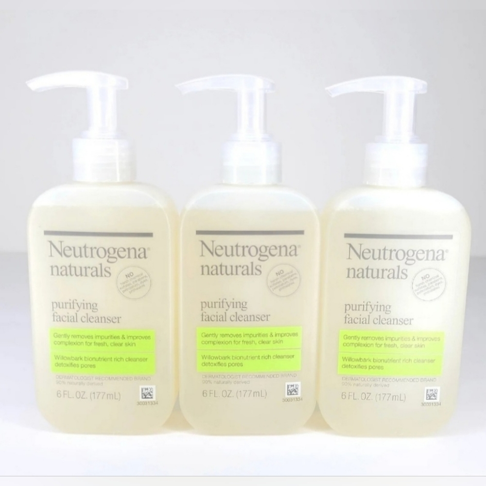 Neutrogena Naturals Purifying Facial Cleanser Face Wash 6oz NEW Discontinued (3)